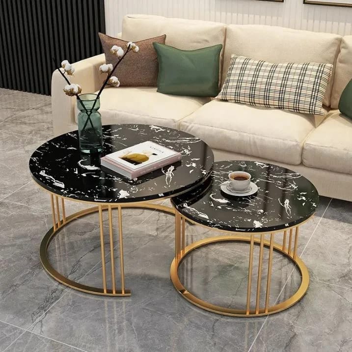 Marble Table Set - 2 Pieces