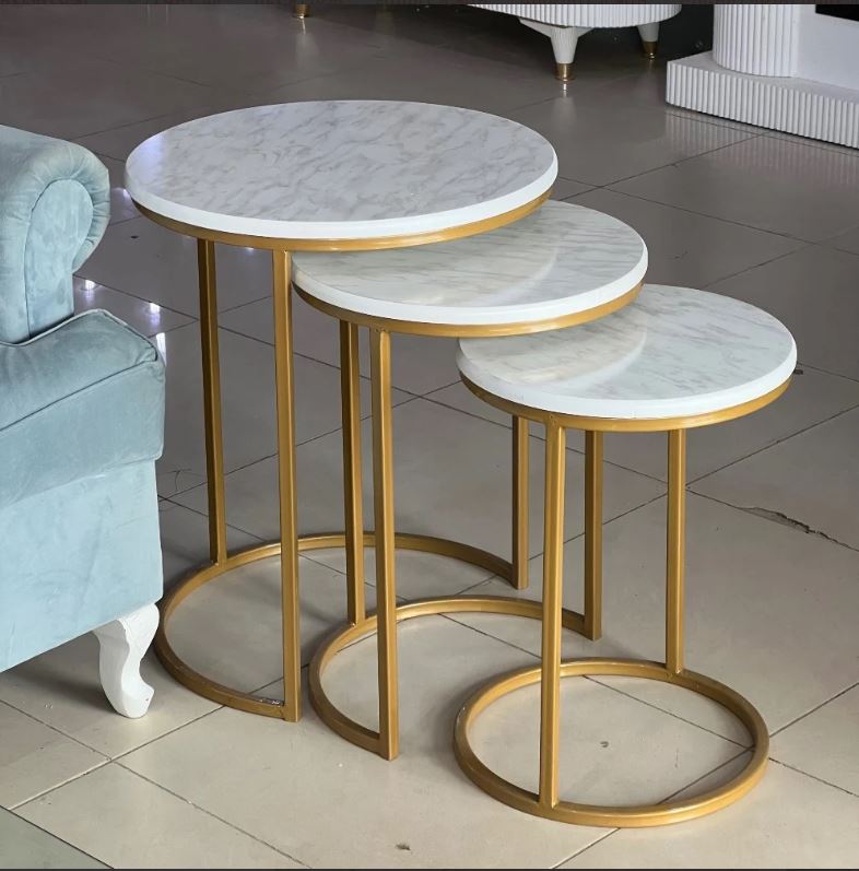 Trendy Round Table Set - 3 Pieces