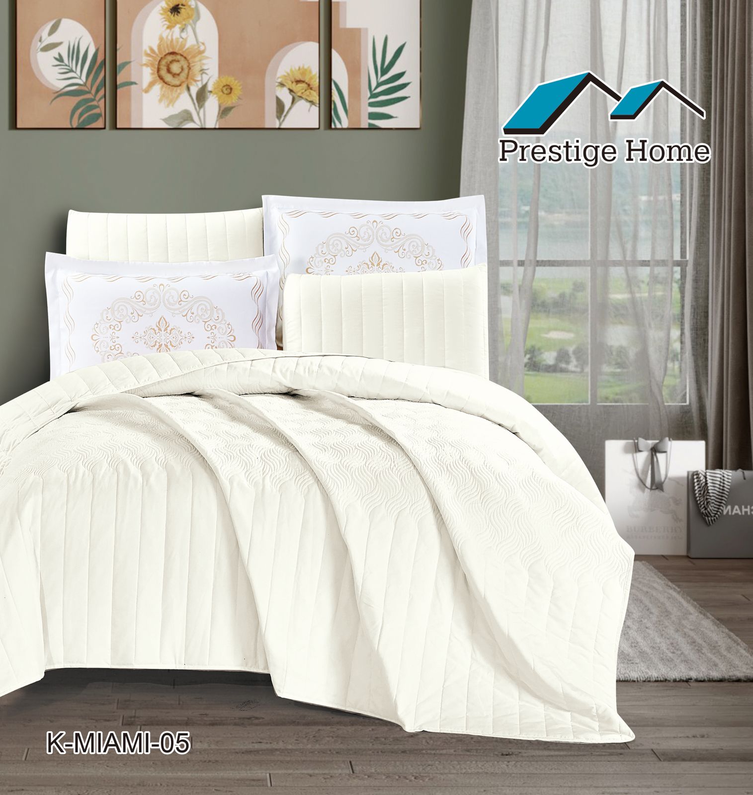 Miami Bedspread 4 pieces - Single