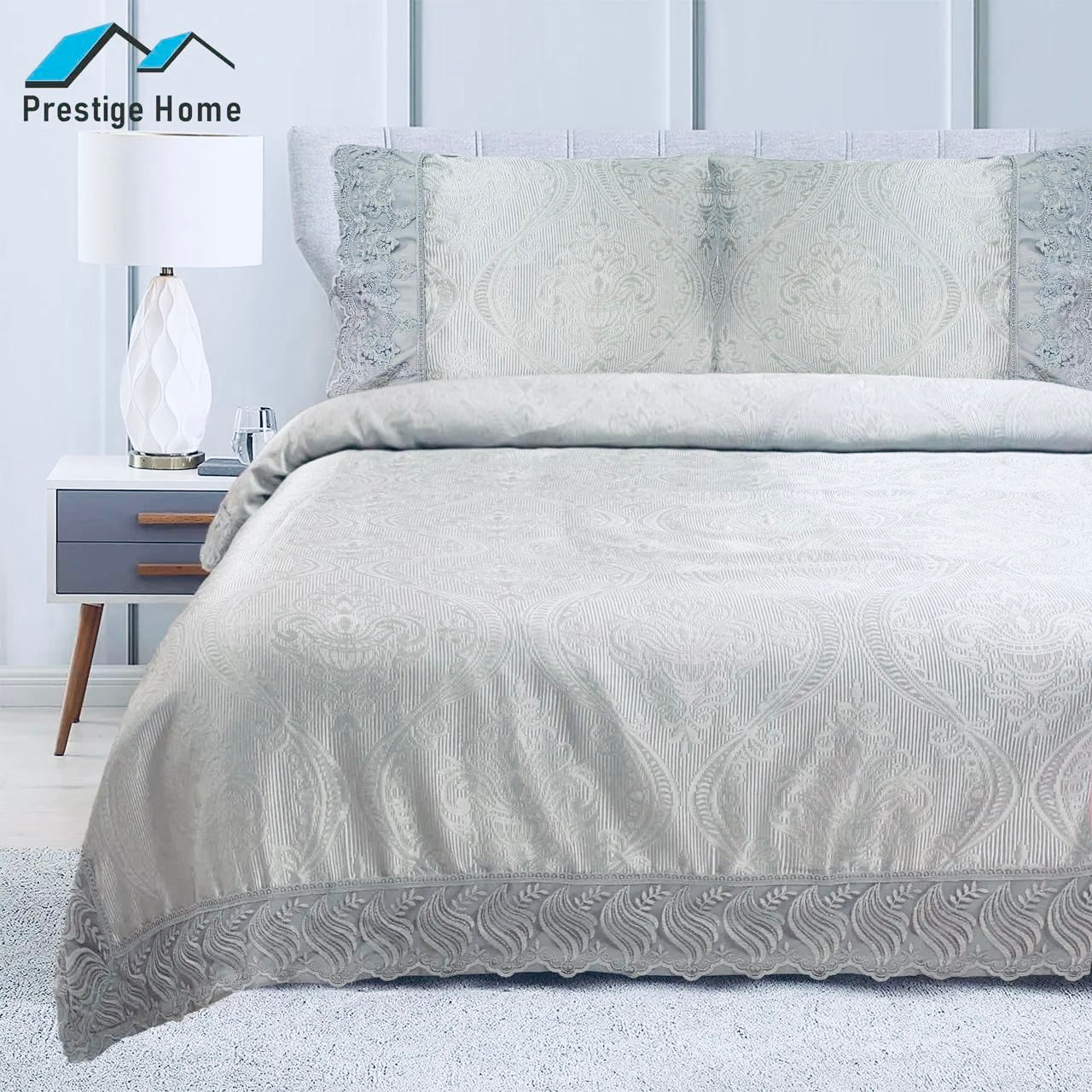 Lace Bridal Bedspread 6 pieces - Double