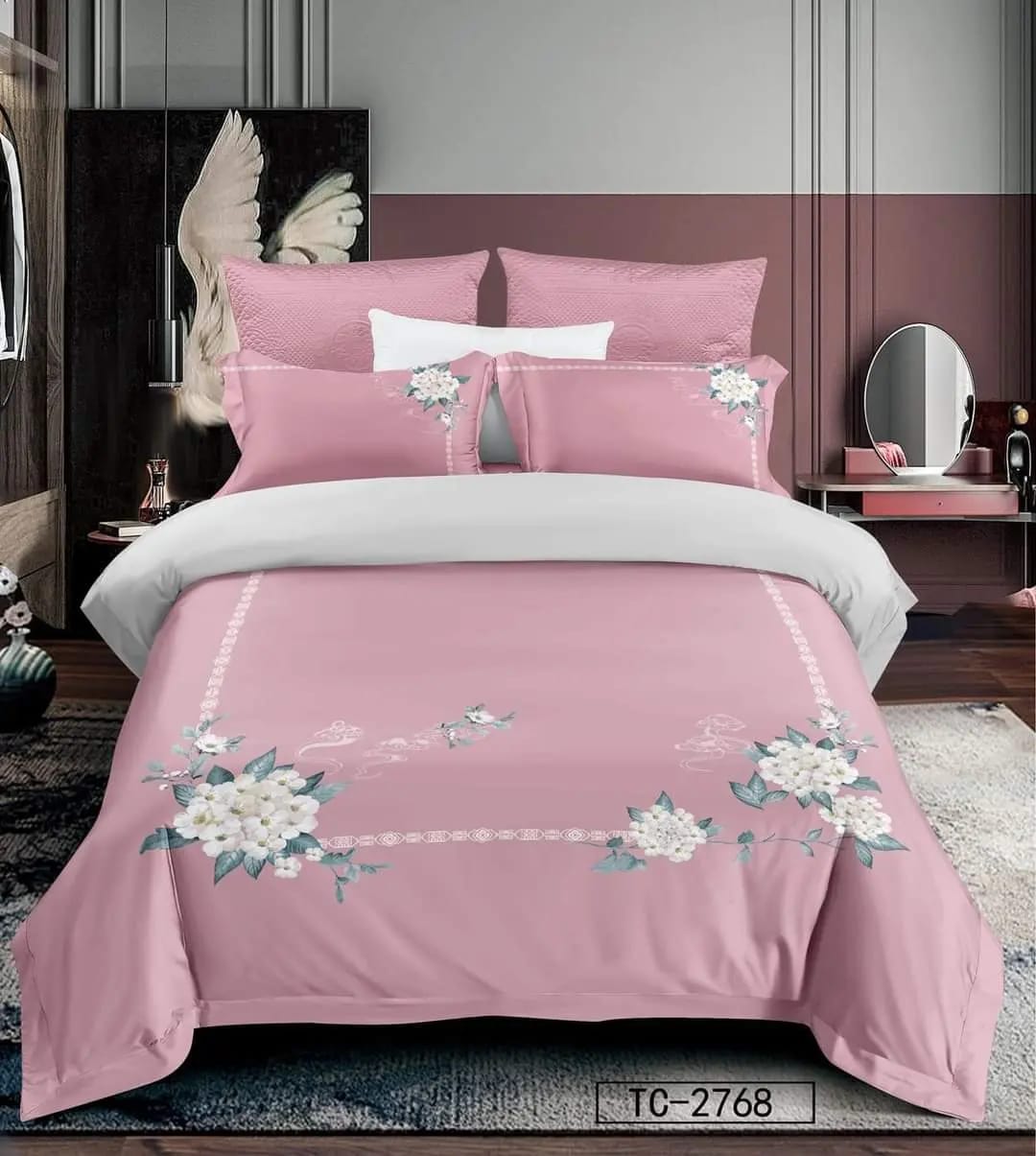 Flower Comforter Set 6 pieces - Double