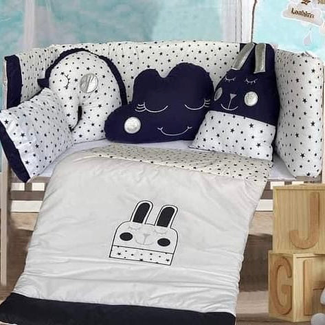 Clouds & Rabbit - Baby Bedding Set