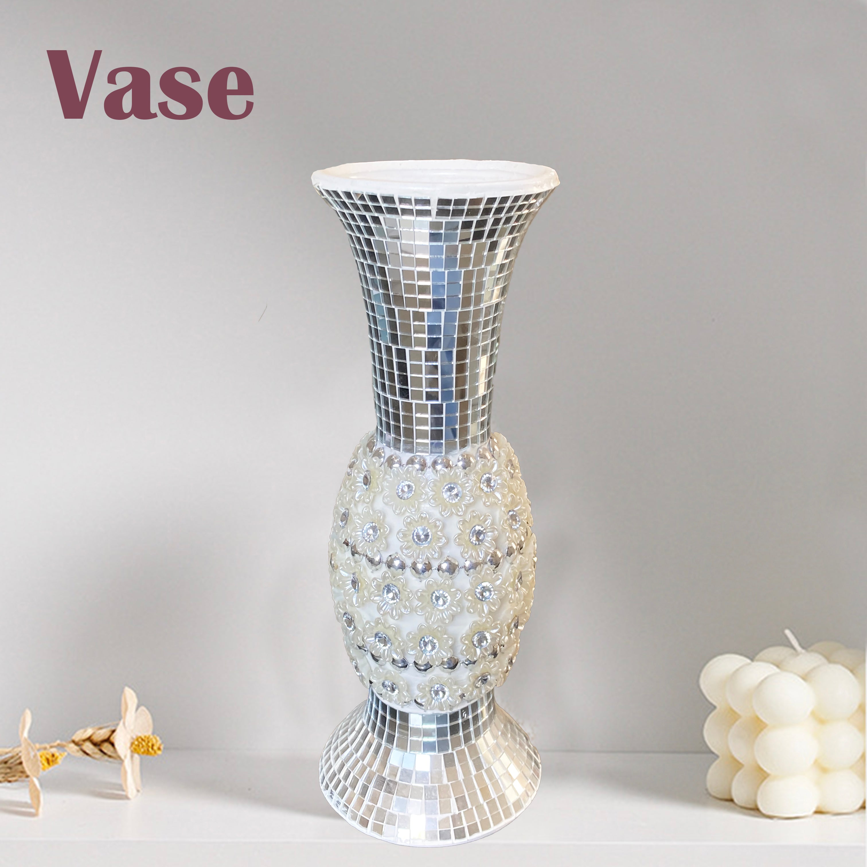 Vase Crystal Diamond Decorative