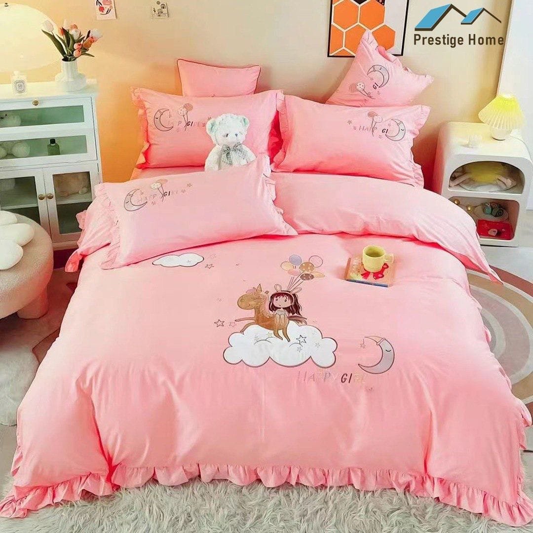 Cotton Ponny Duvet Cover Set - Single