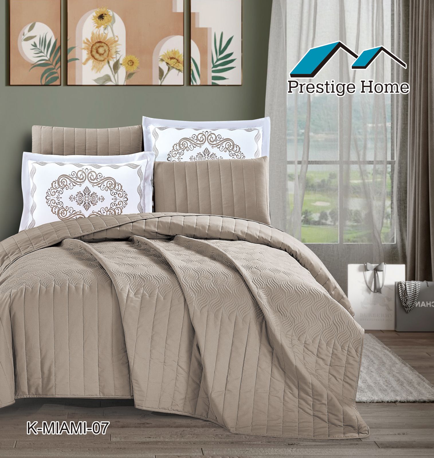 Miami Bedspread 4 pieces - Single