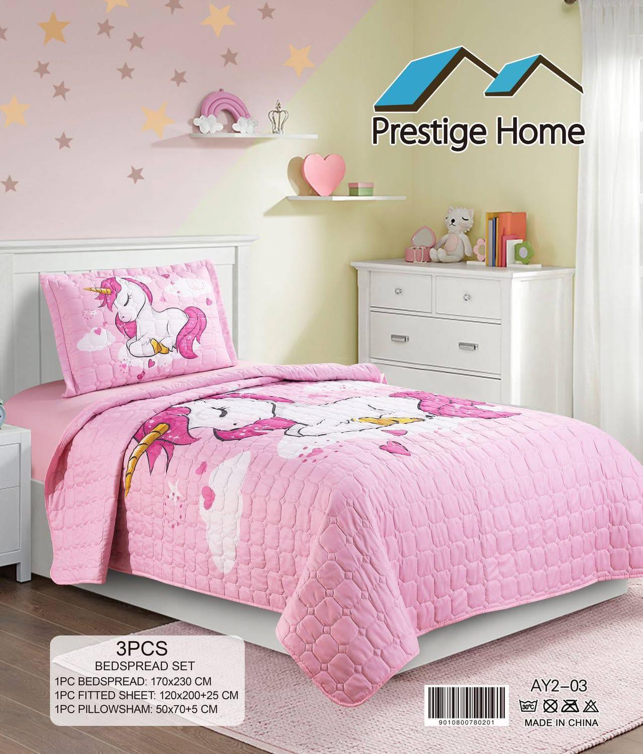Unicorn Bedspread- 3 pieces