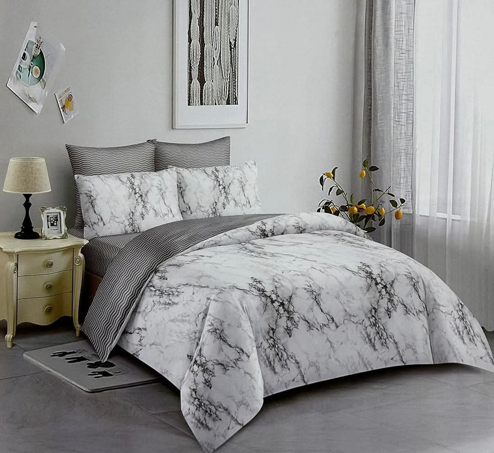 Marble Chic Reversible Bedding Set - Single