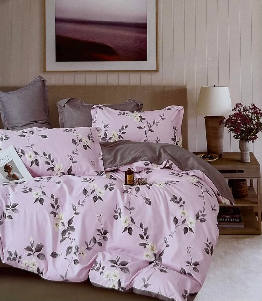 Blush Garden Floral Bedding Set - Single