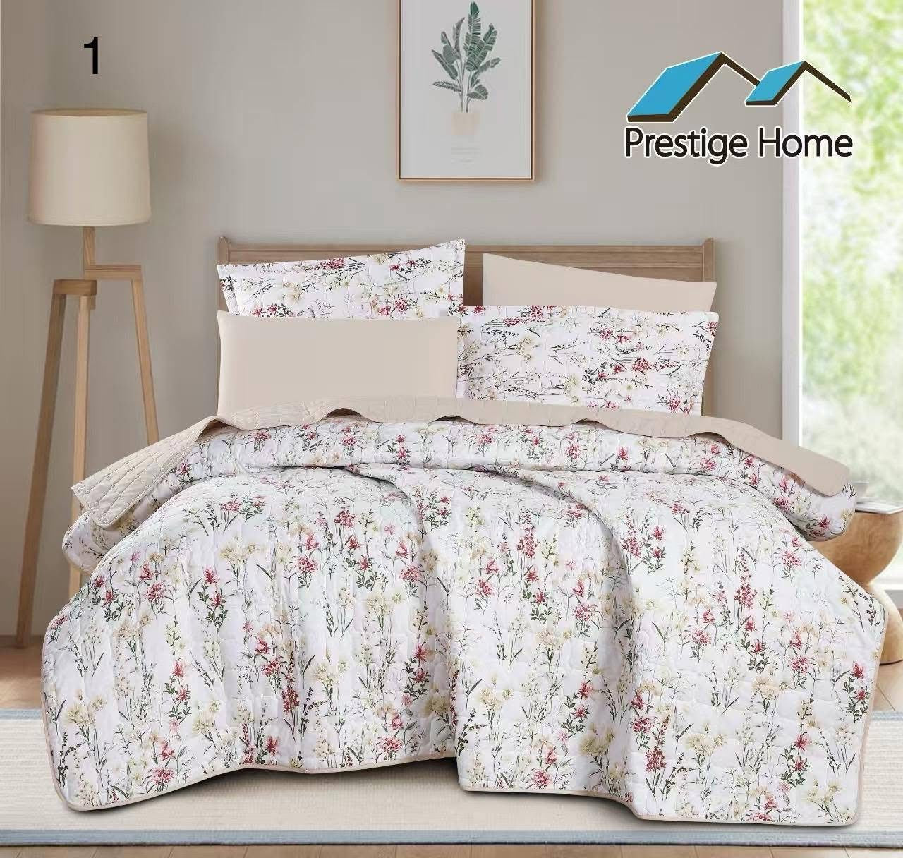 Spring Meadow Bliss Bedspread Set - Double