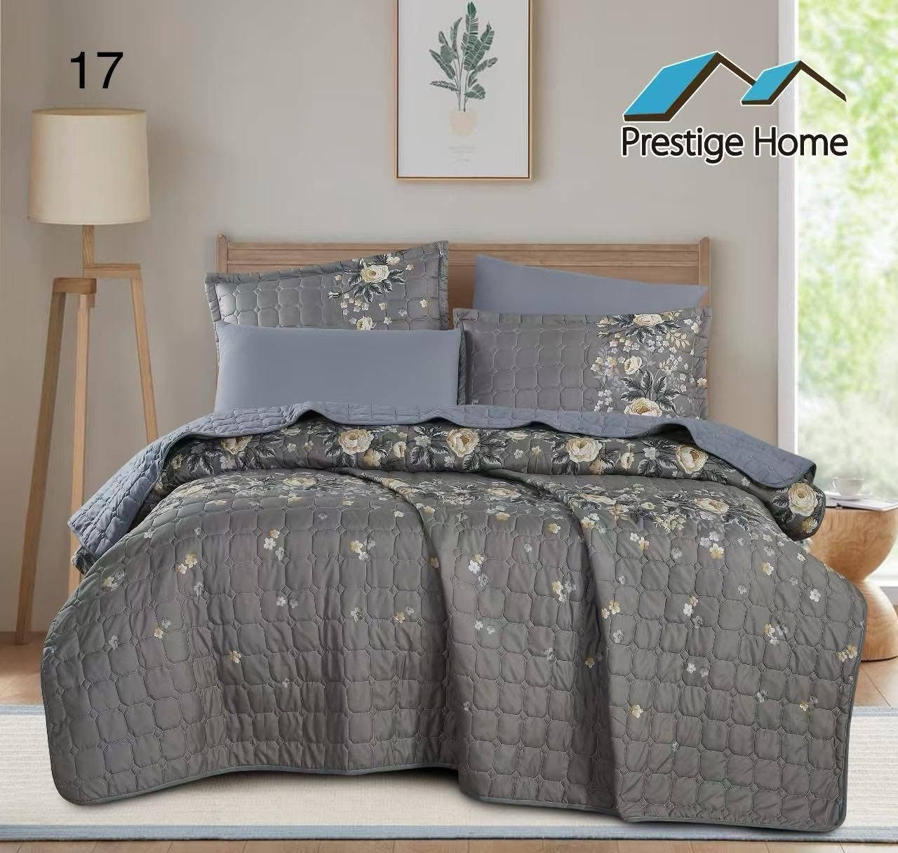 Twilight Garden Bloom Bedspread Set - Single