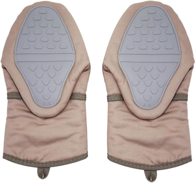Heat-Resistant Silicone Grip Oven Mitts