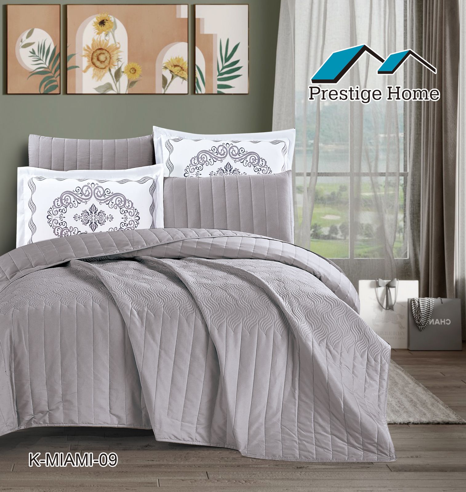 Miami Bedspread 4 pieces - Single