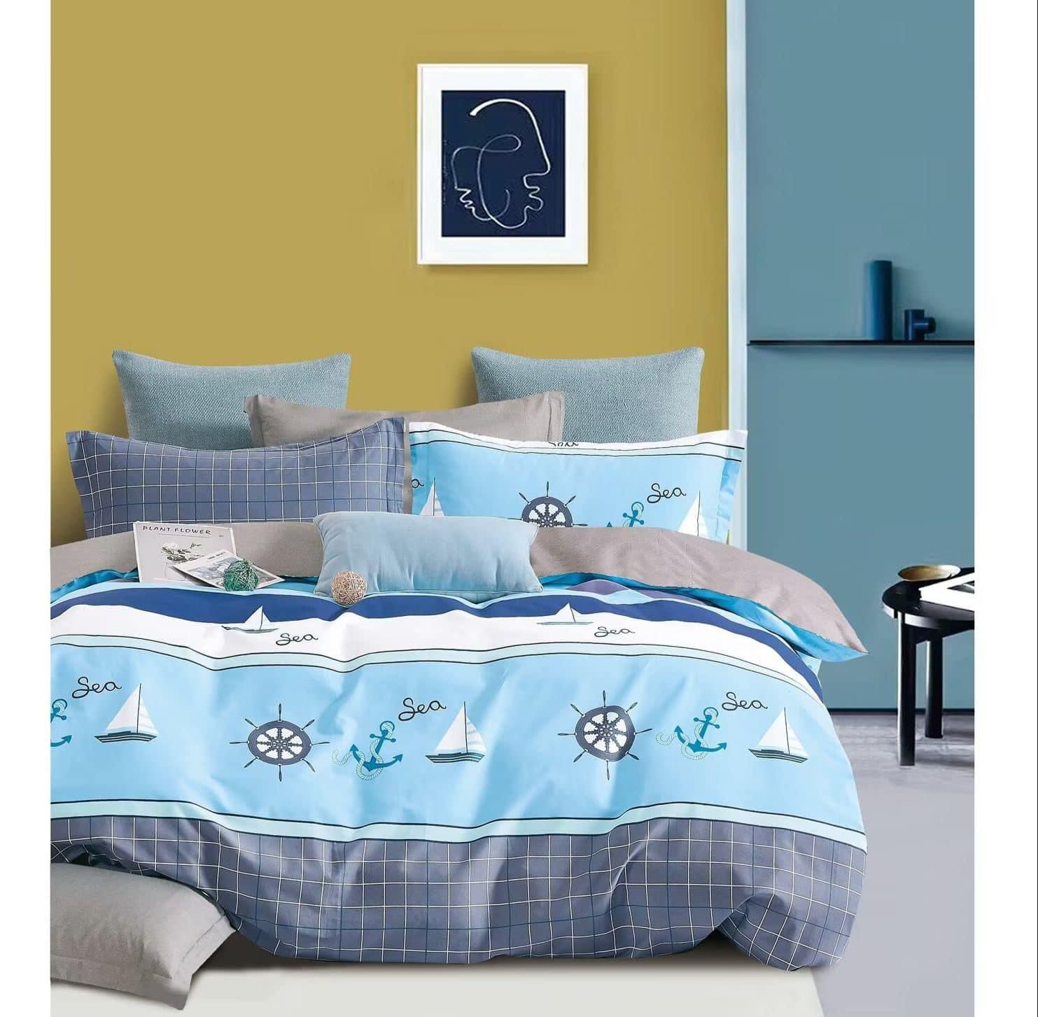 Cotton Sailor Duvet Cover Set - Single