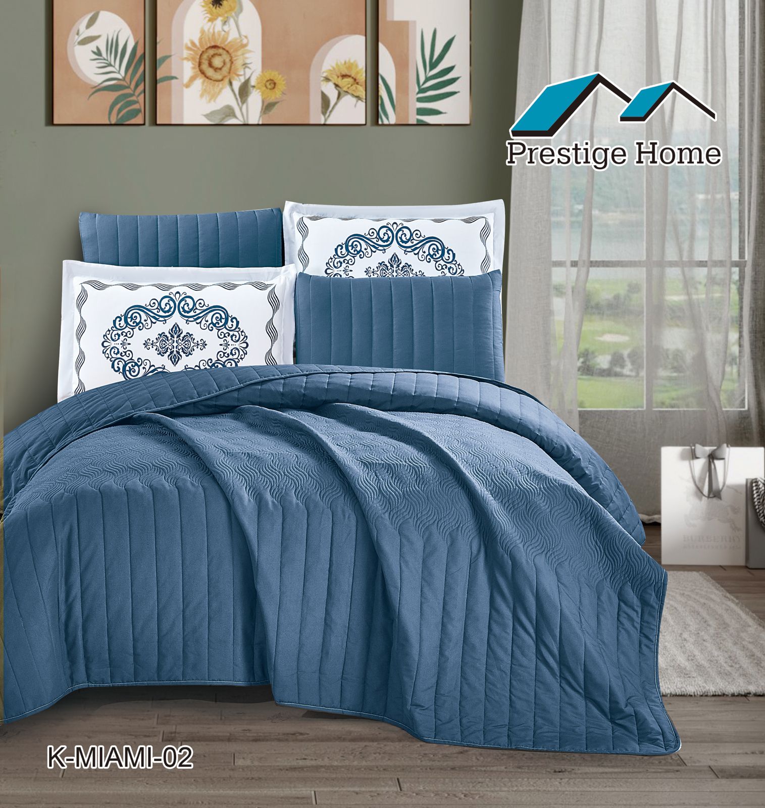 Miami Bedspread 4 pieces - Single