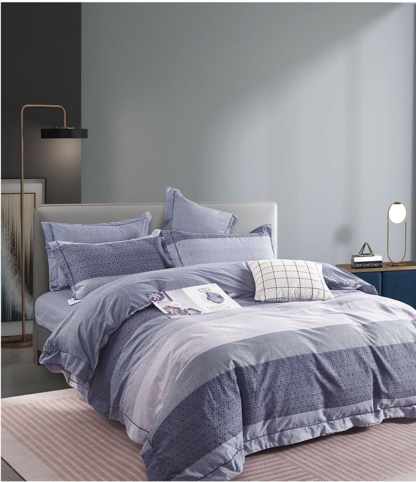Cotton Degraded Duvet Cover Set - Double