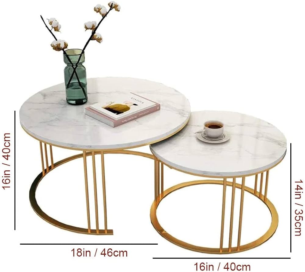 Marble Table Set - 2 Pieces