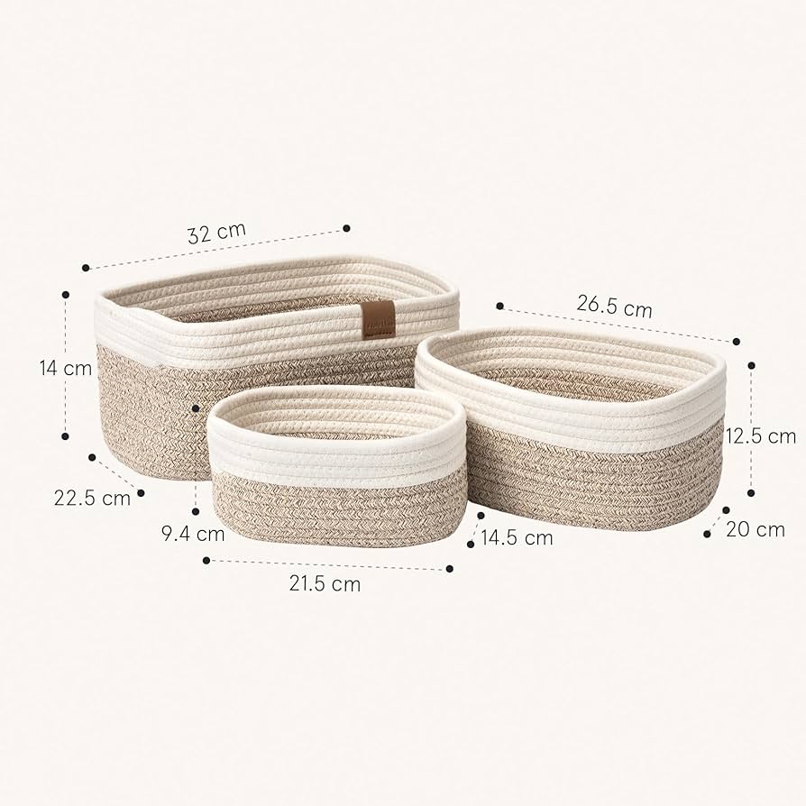 Storage basket - 3 Pieces Set