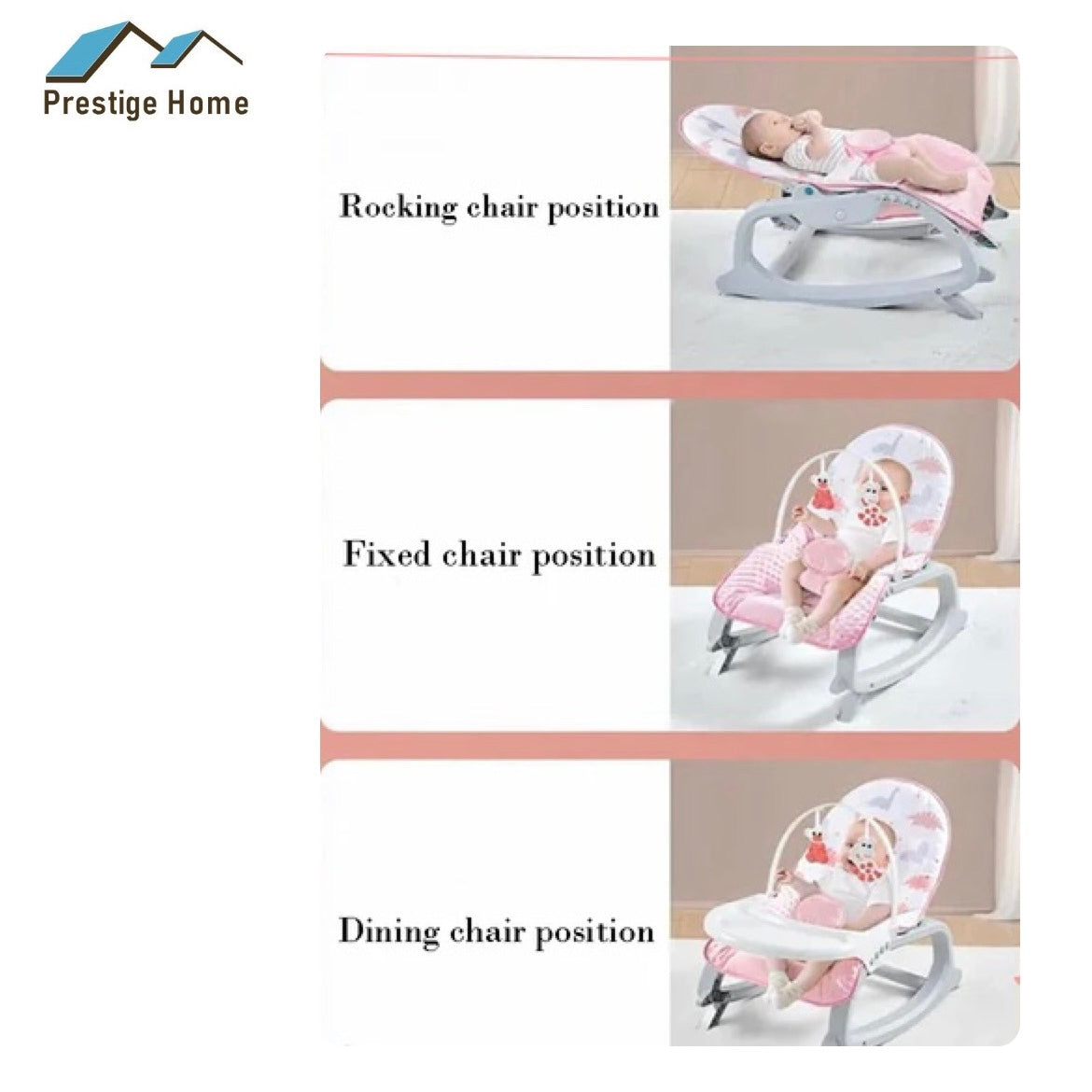 3 in 1 Girls Rocking Chair