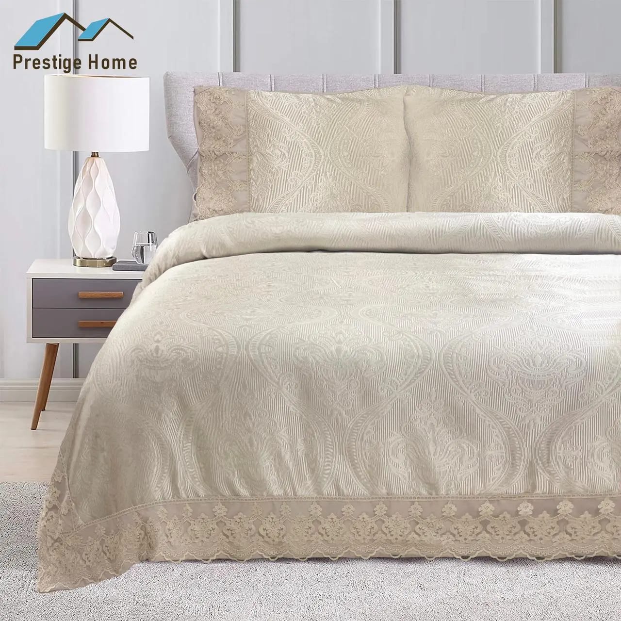 Lace Bridal Bedspread 6 pieces - Double