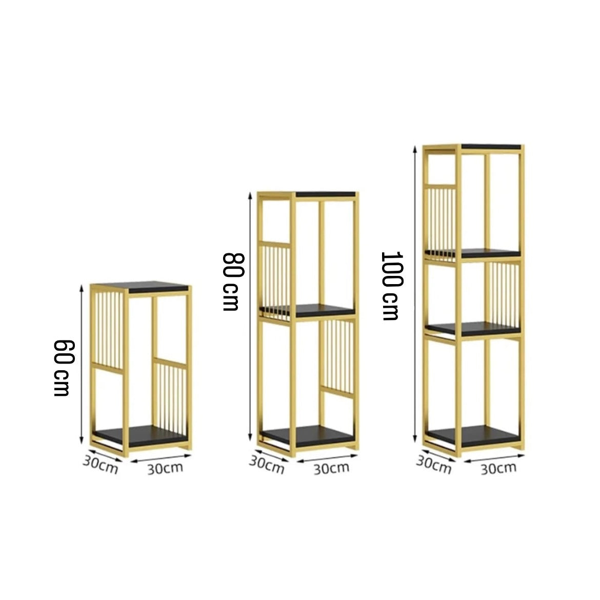 Multipurpose Golden Shelves