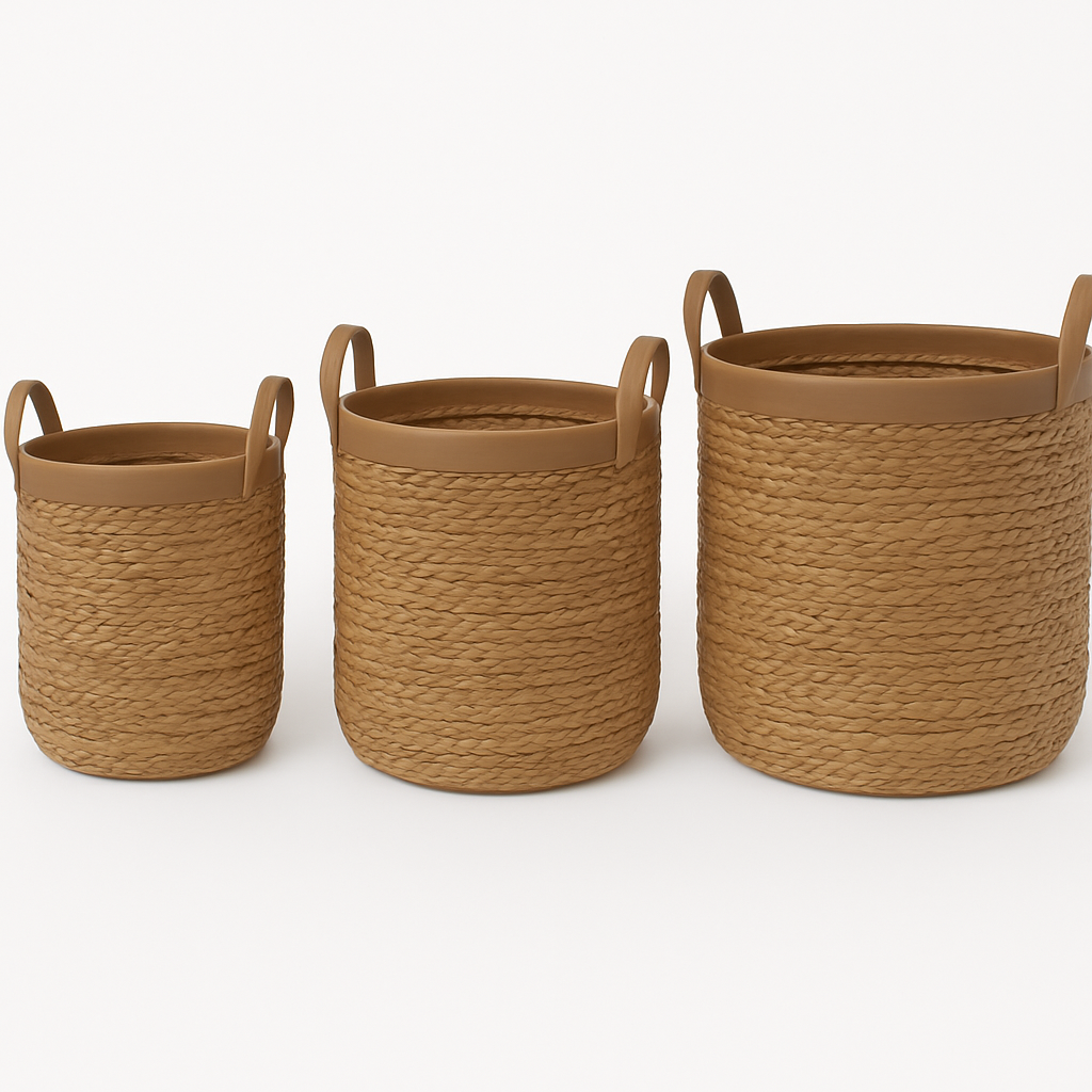 Atlas Woven Basket Set - 3 Pcs