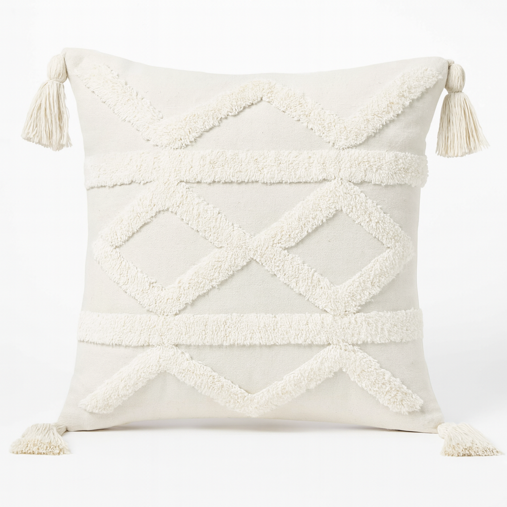 Boho Diamond Weave Cushion - 45x45 cm