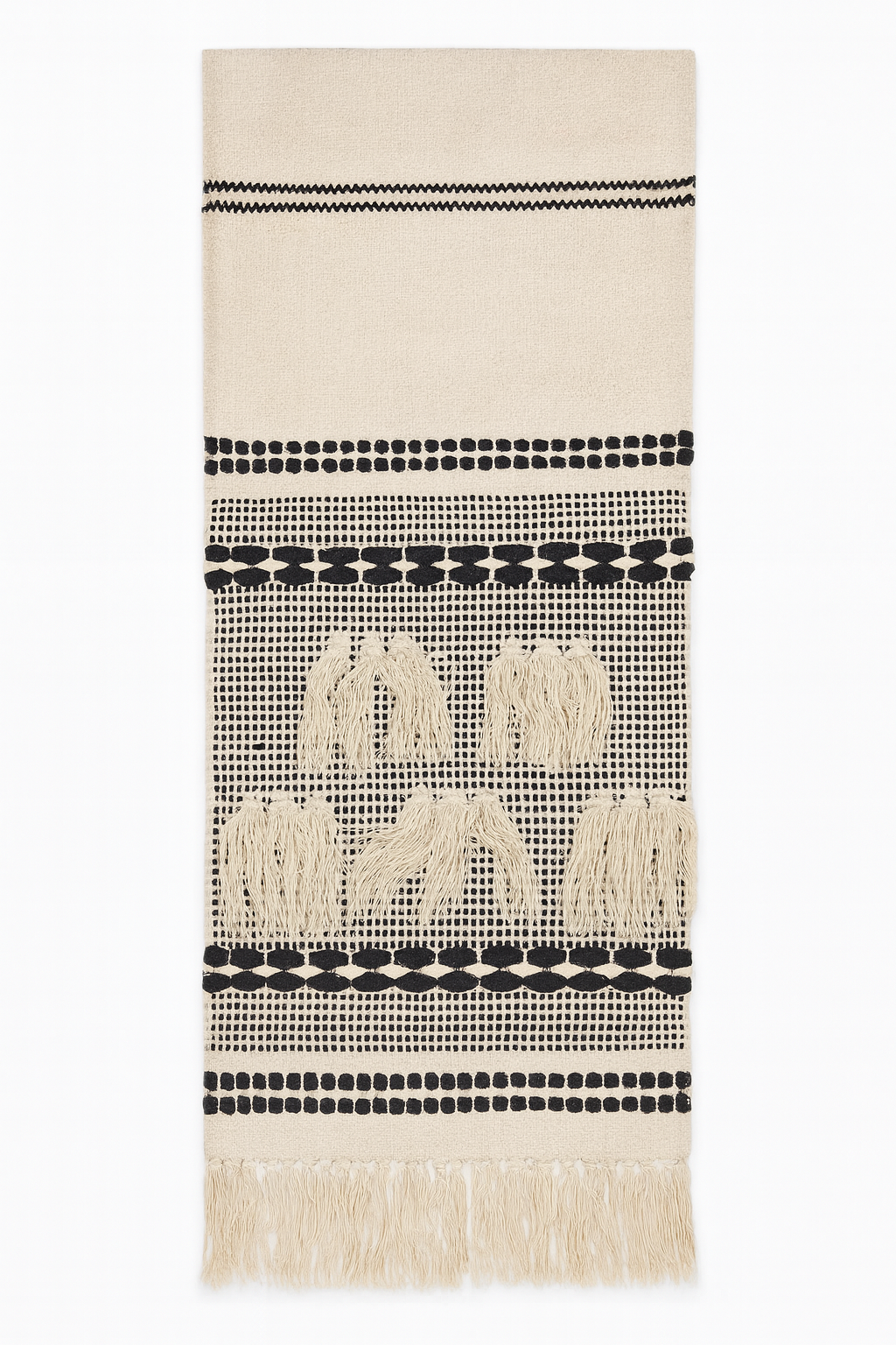Boho Chic Woven Table Runner - 35x172 cm