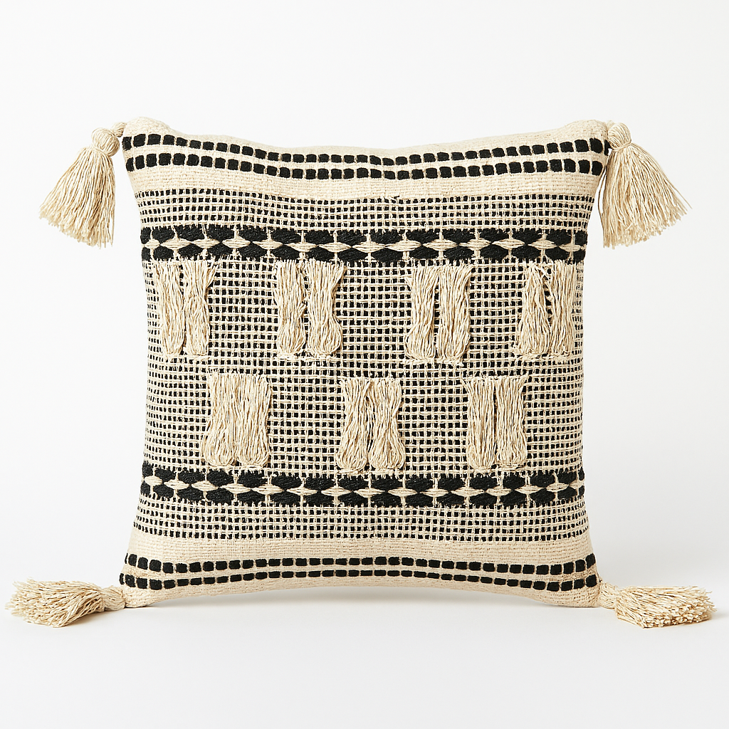 Woven Nomad Tassel Cushion - 45 x 45 cm