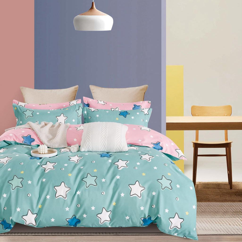 Stars Comforter Set 3 pieces- Single