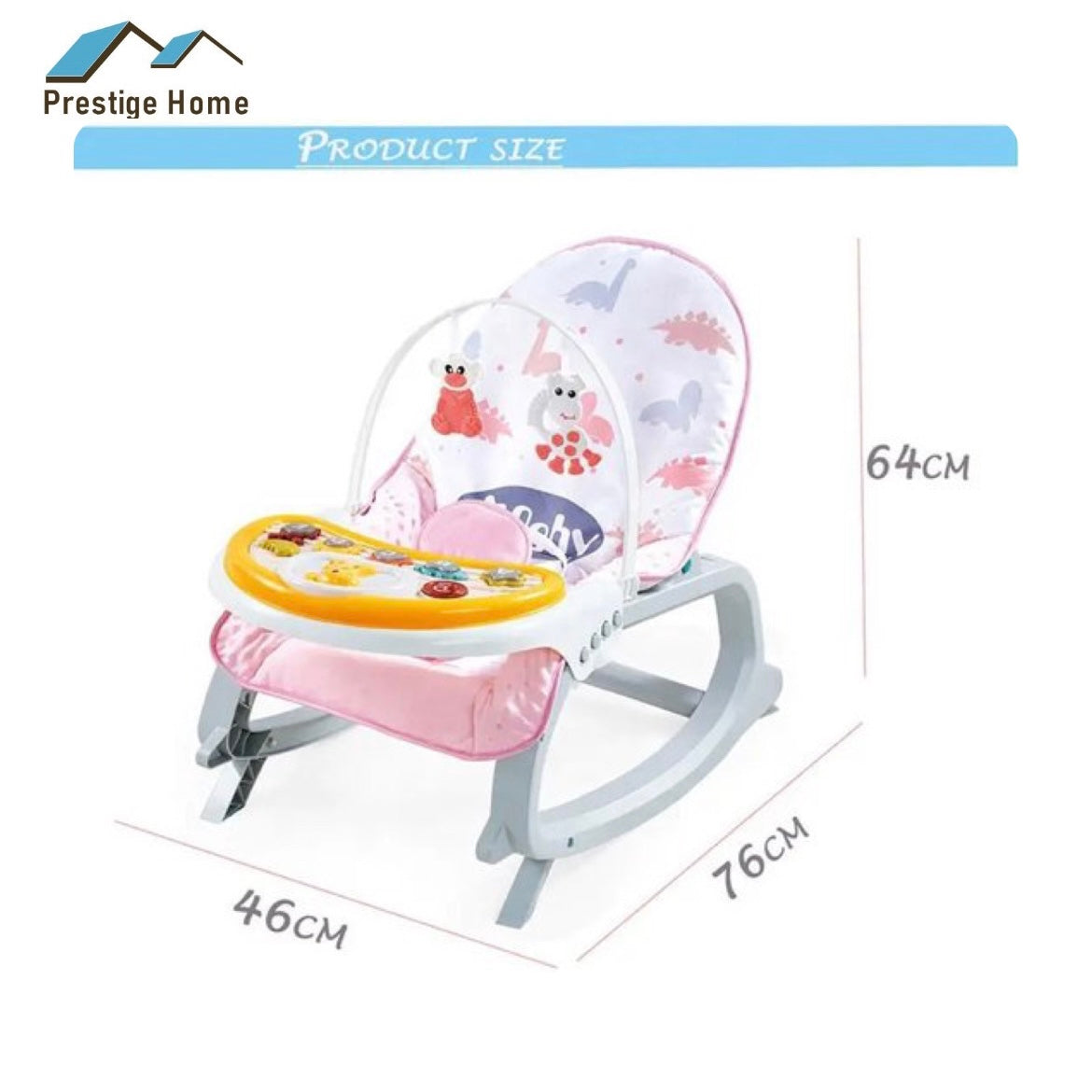 3 in 1 Girls Rocking Chair