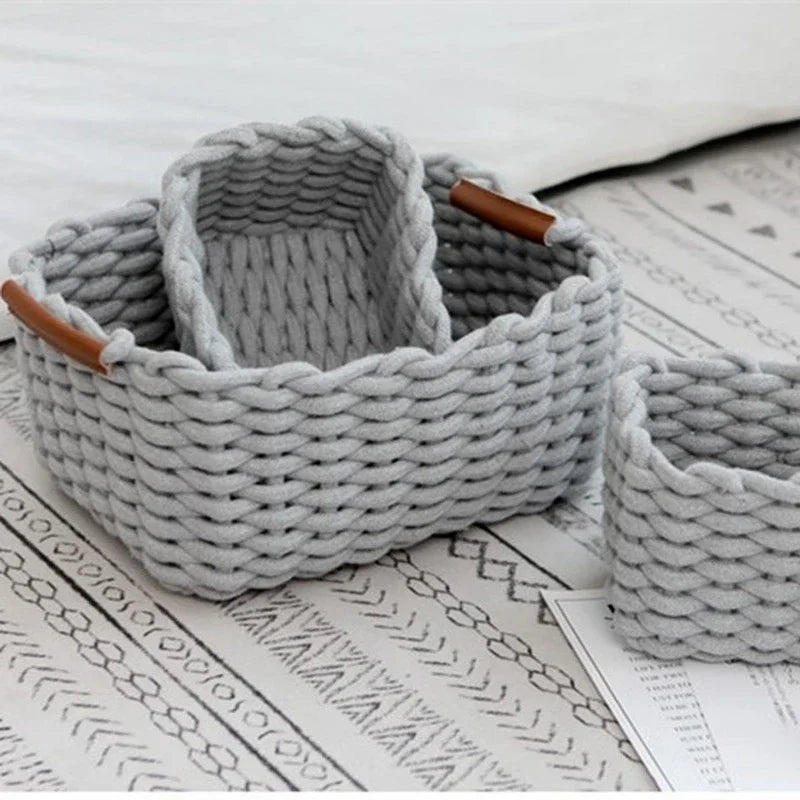 Woven baskets- 3 Pieces set