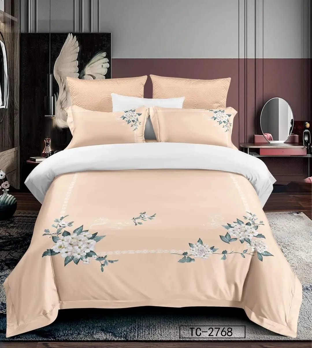 Flower Comforter Set 6 pieces - Double