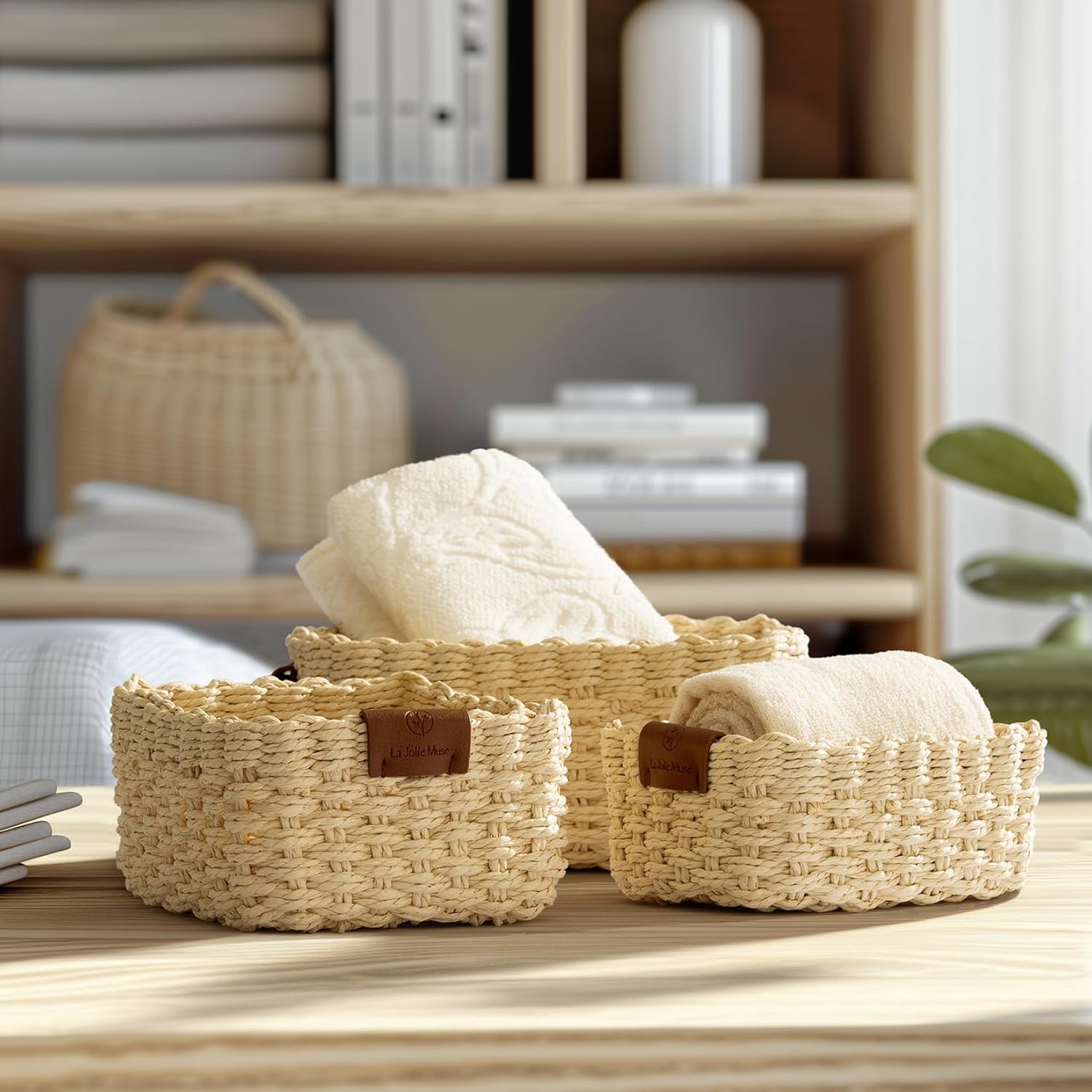 Woven baskets- 3 Pieces set