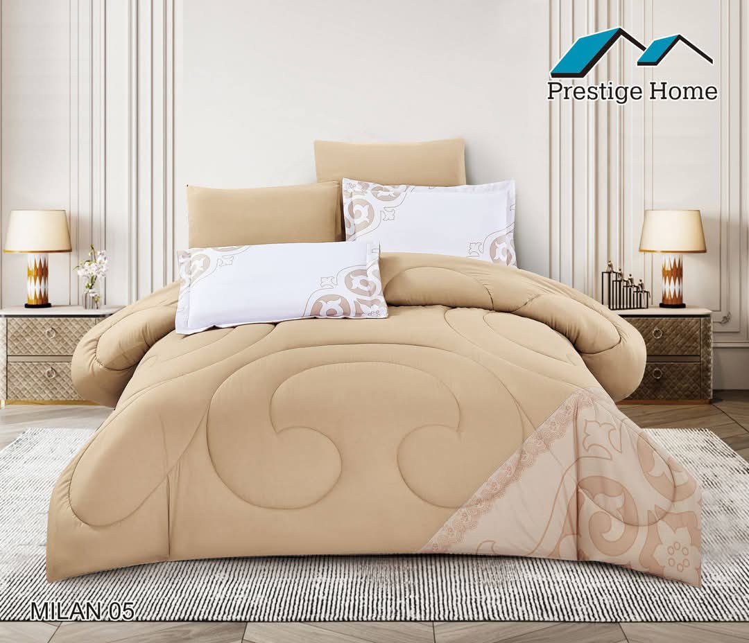 Milan Comforter Set 6 Pcs- Double