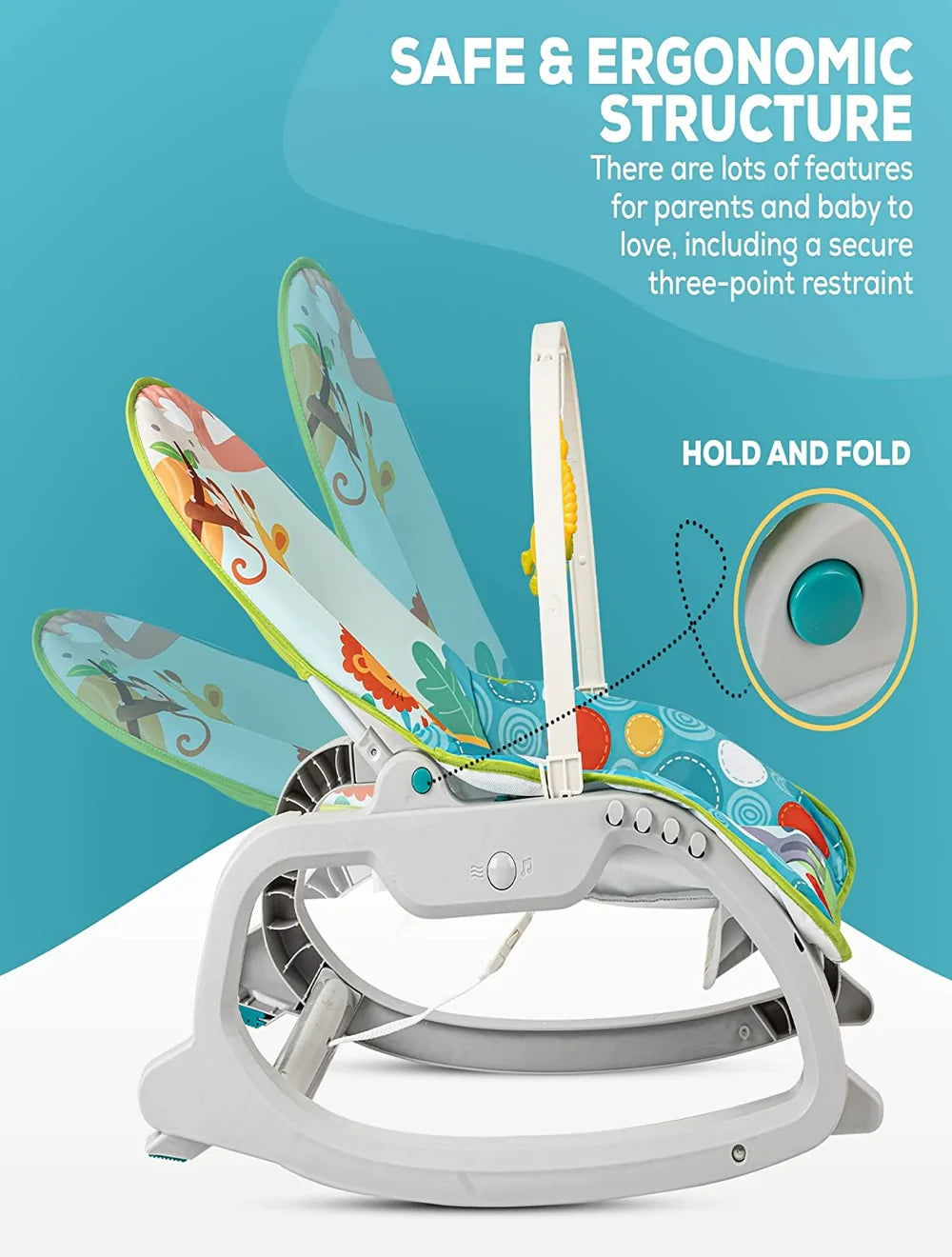3 in 1 Giraffe Infant Rocker