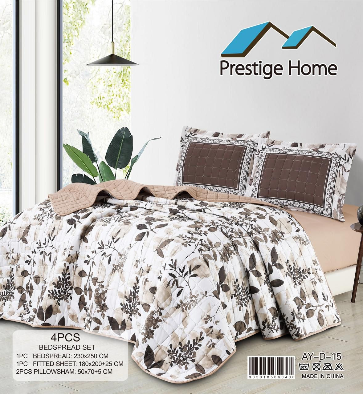 Briar Bedspread 4 Pieces - Double