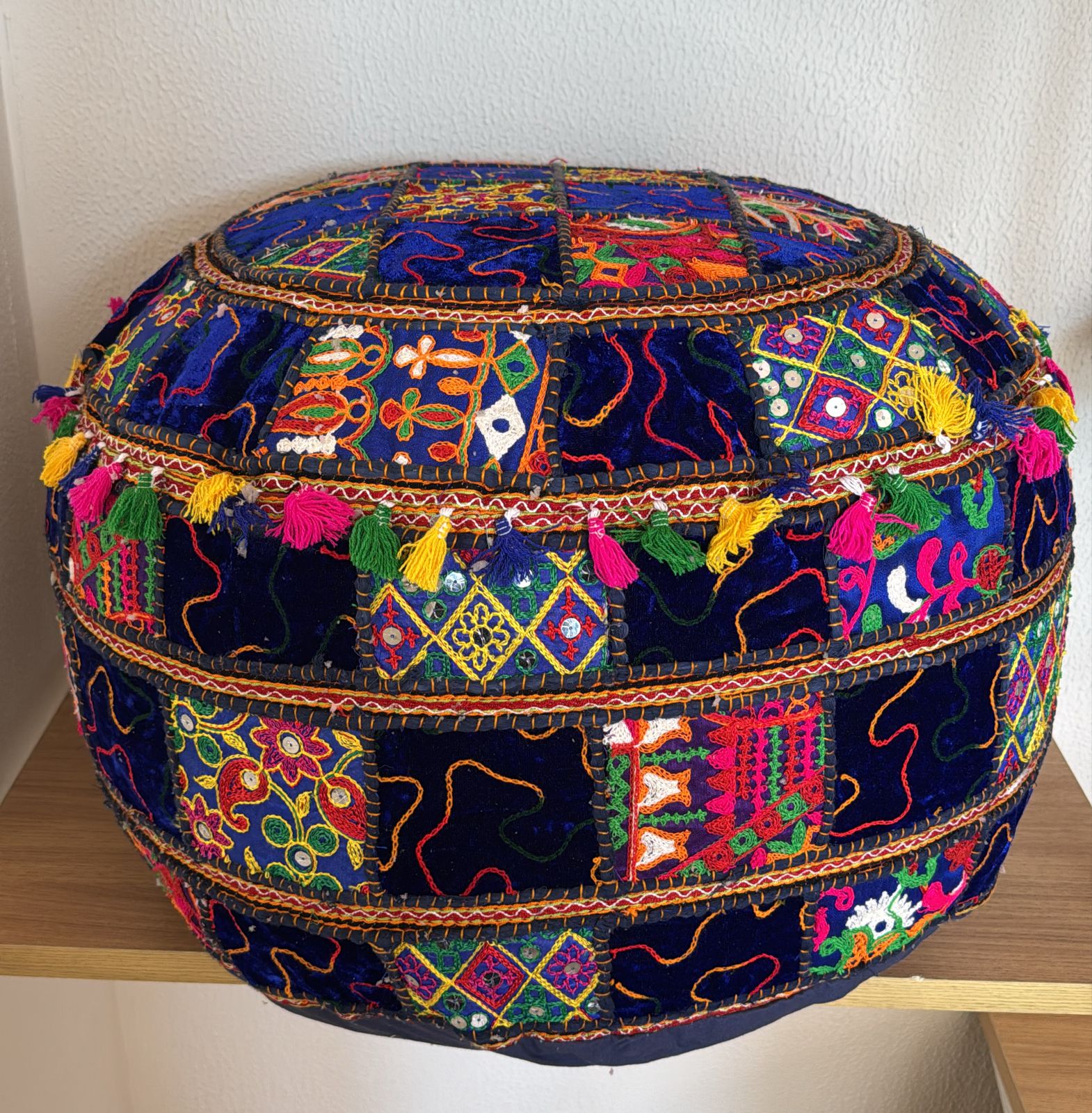 Indian Pouf Colorful