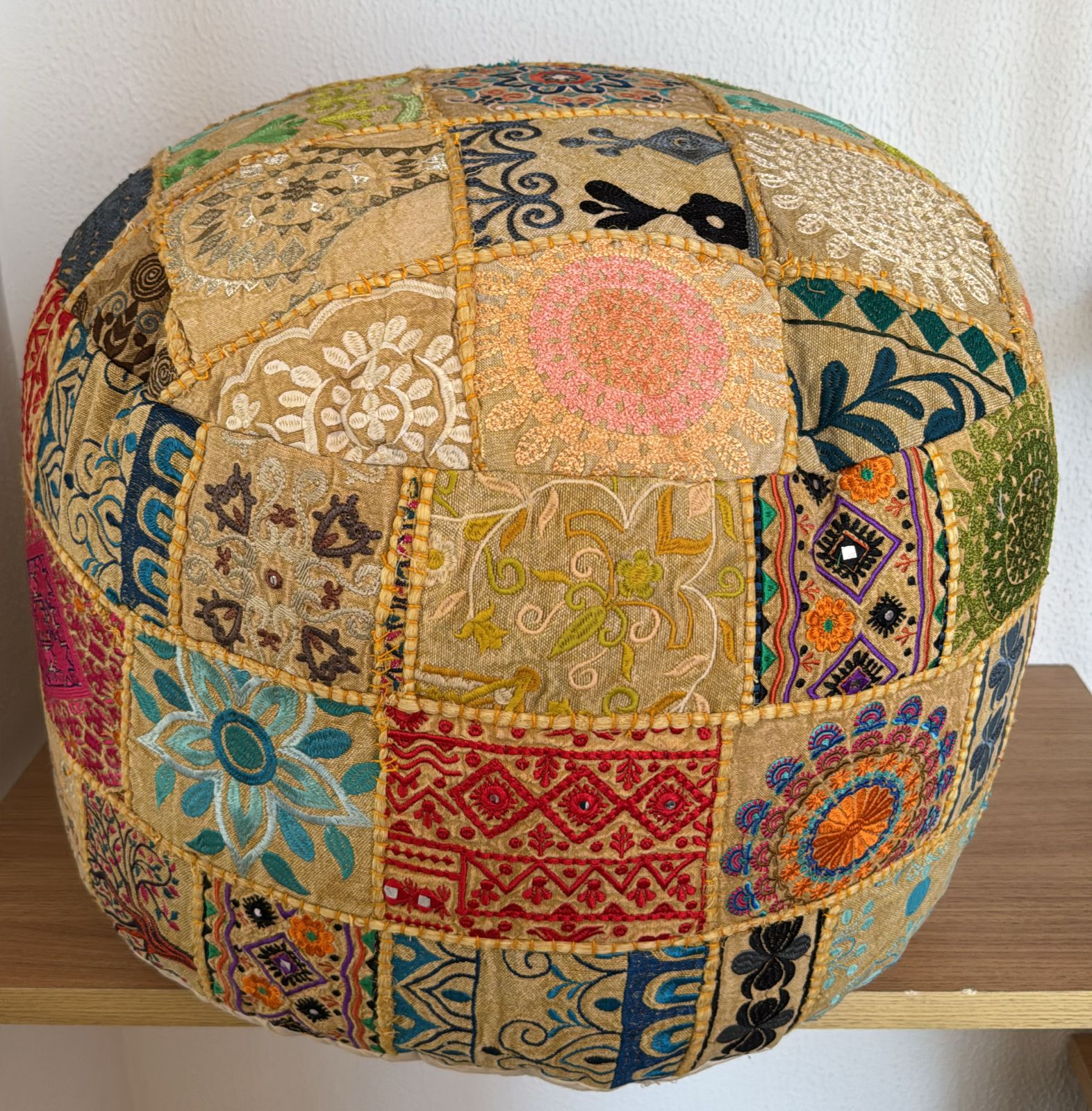 Indian Pouf Colorful