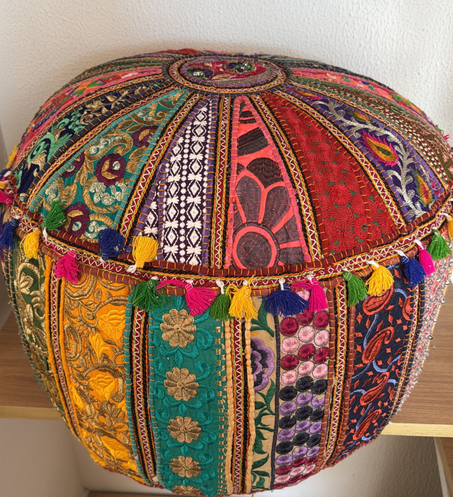 Indian Pouf Colorful