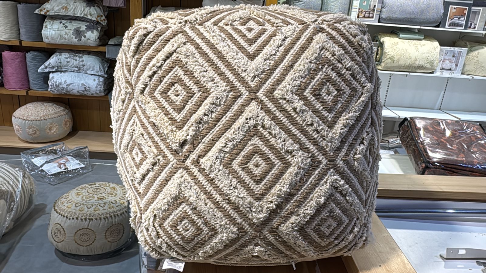 Handloom Pouf