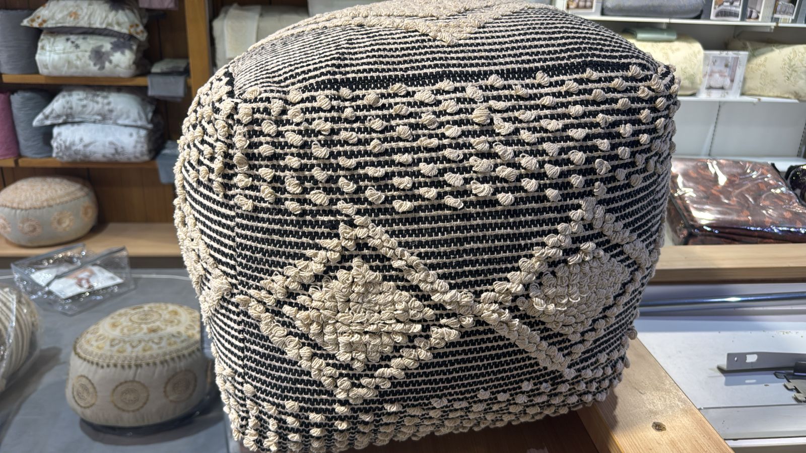 Handloom Pouf