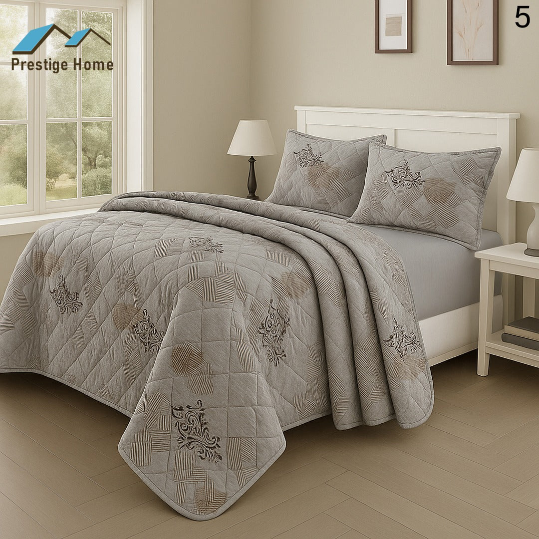 Urban Elegance Quilted Bedspread Set - Single
