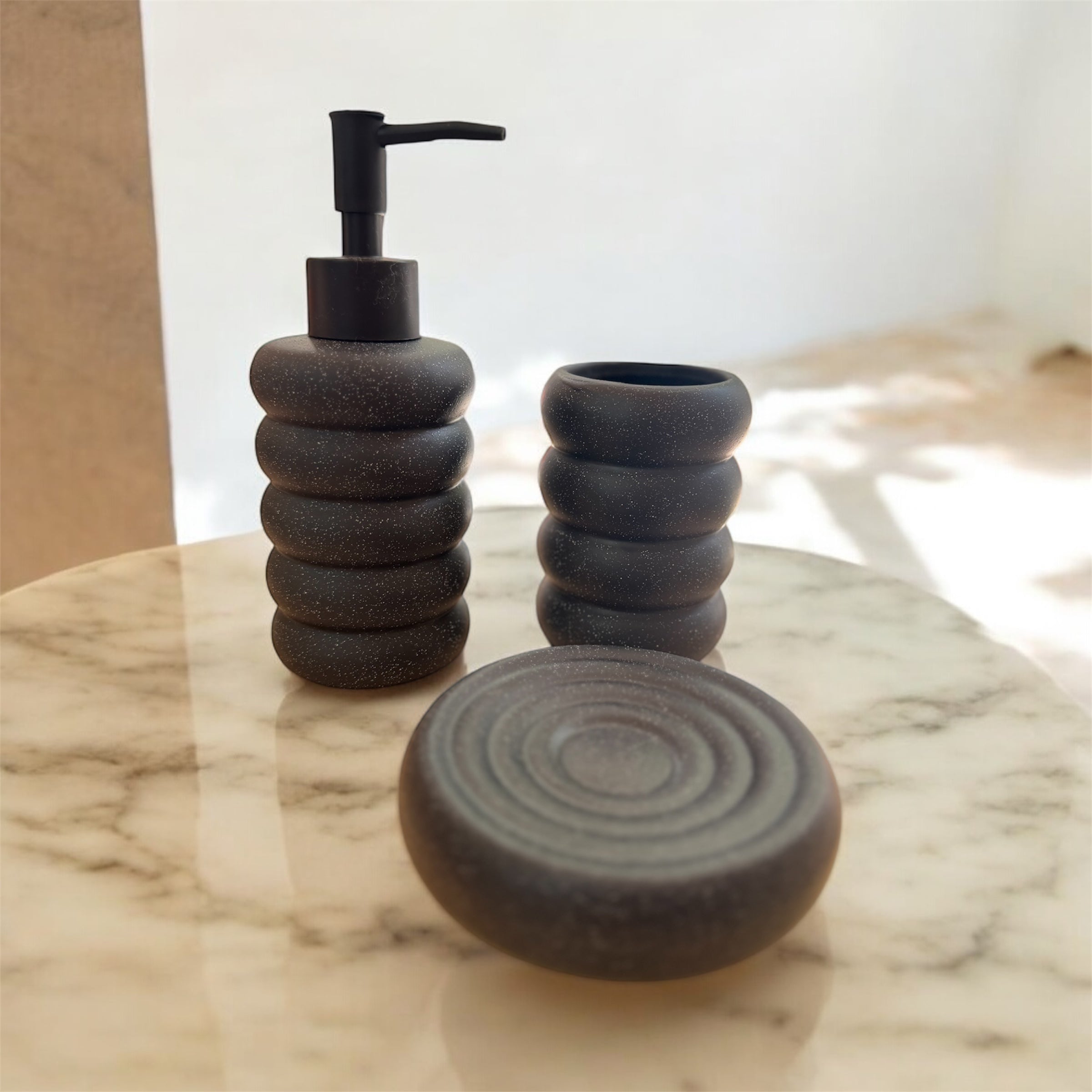 Bubble Ceramic 3-piece set