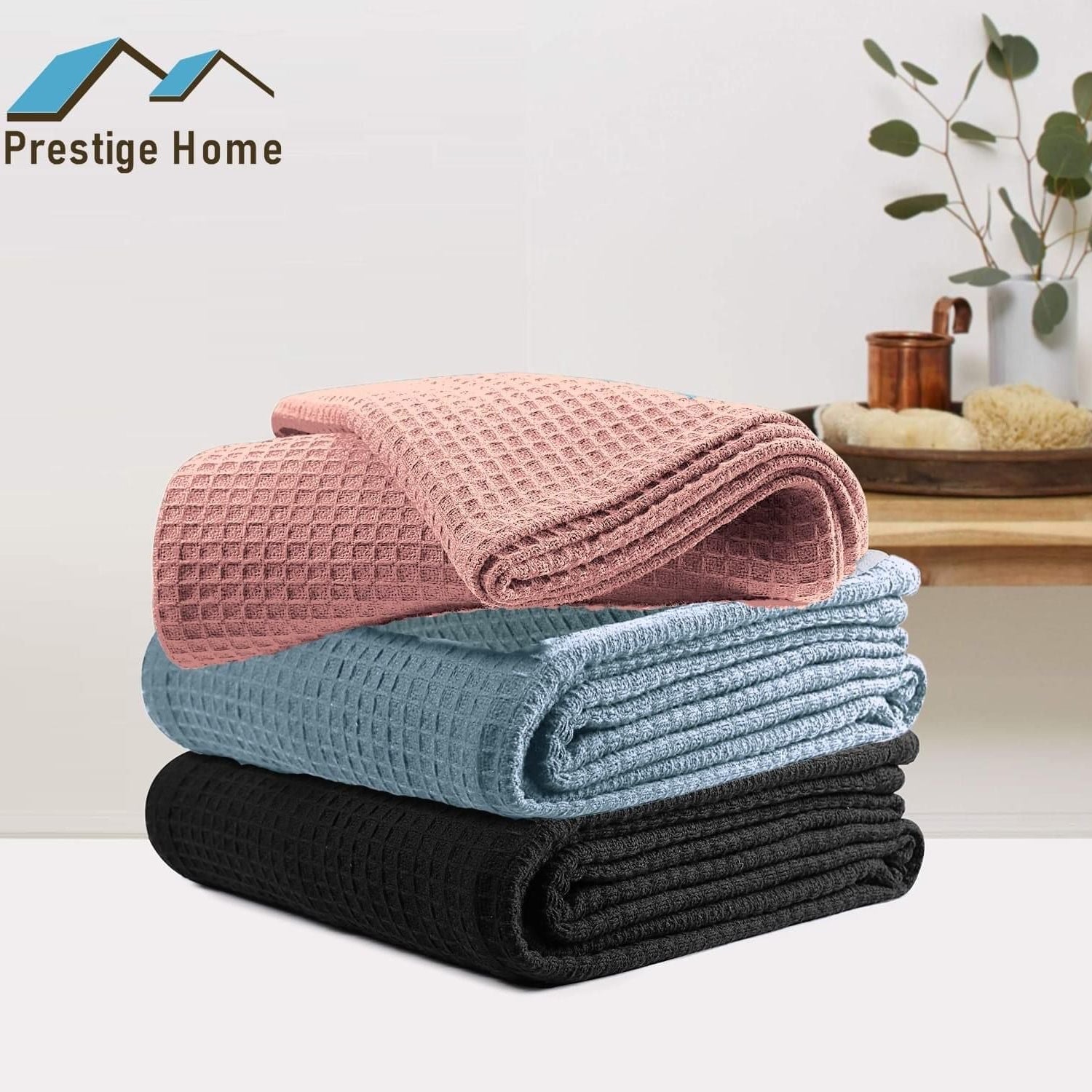 Prestige Pique Waffle Blanket - Double