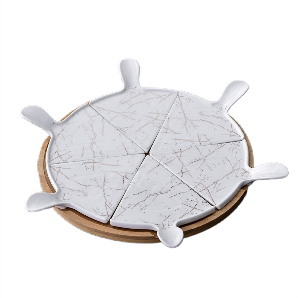Marble Pizza Set 6 Pieces