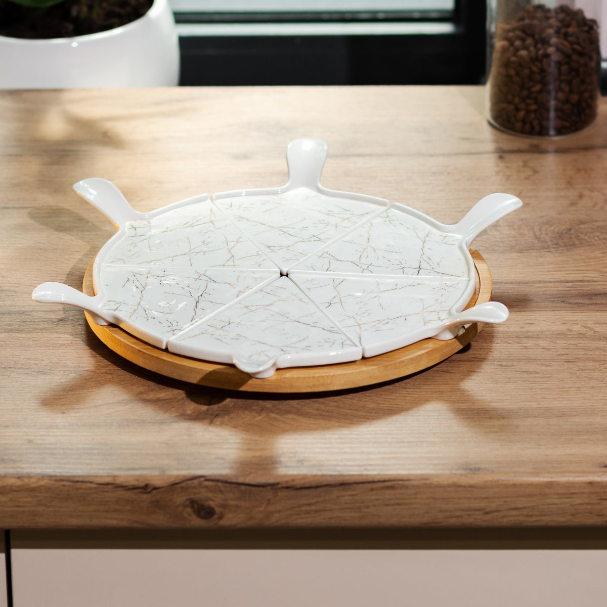 Marble Pizza Set 6 Pieces