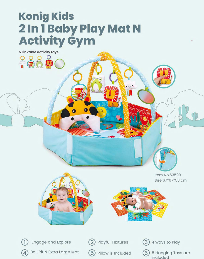 2 in 1 Play Pen & Activity Gym