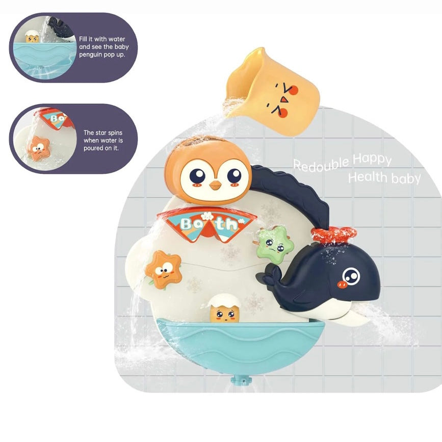 Pour & Play Penguin Bath Toy Set