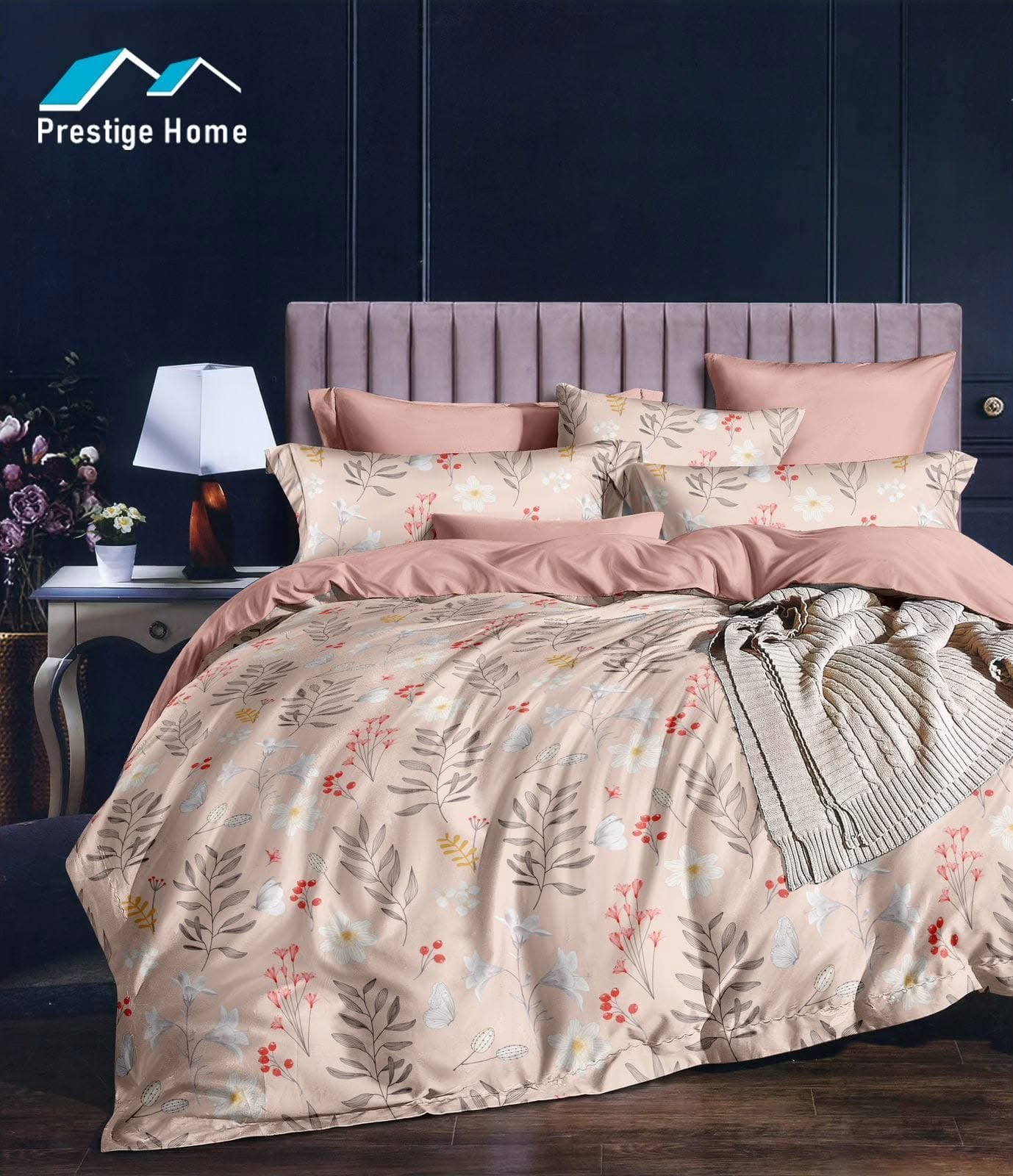 Blush Bloom Comforter Set - Double