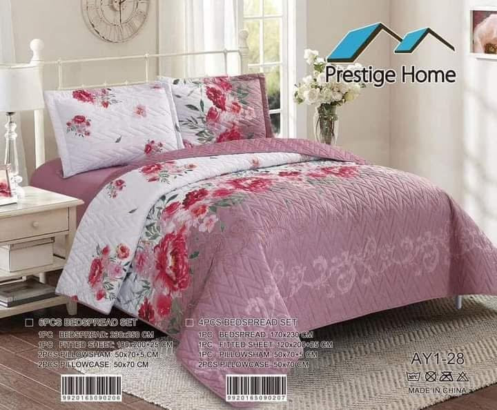 Rose Blush Bedspread Set - Single
